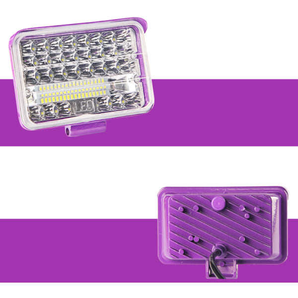 LED-spotlight, tre-tommers rund LED-motorsykkel-hovedlys Super Bright spotlight Motorsykkel LED-spotlight med bryter Wate