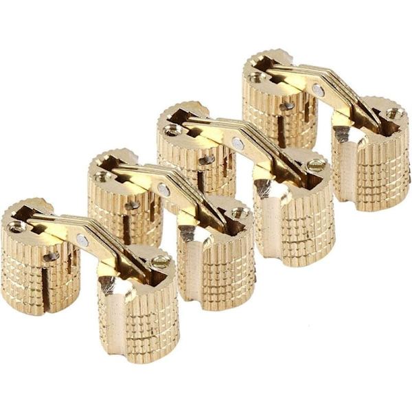 4st 8mm ett ord koppar dolt gångjärn