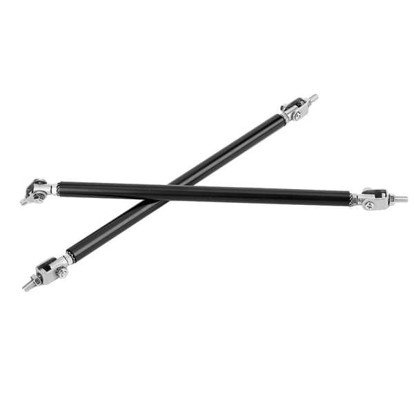 2 st Ajusterbara Front Bumper Lip Splitter Strut Rod Tie Support Bar Rostfritt Stål