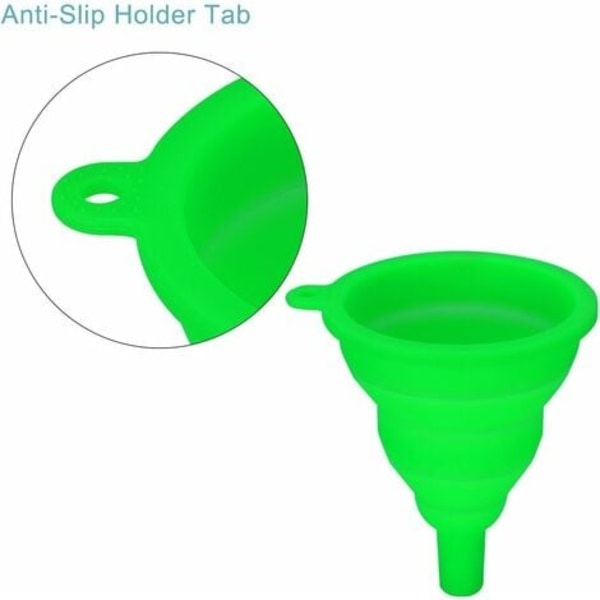 Packa hopfällbara silikontrattar, flexibel/hopfällbar/kökstratt för vatten med smal och bred mun och flytande flaska