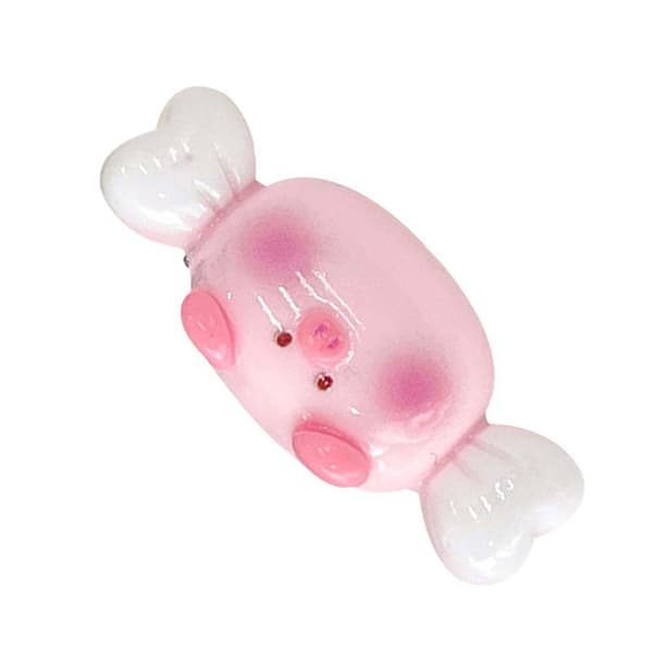 Söt tecknad gris hårklämma för flickor Mini Blush djurhåraccessoar