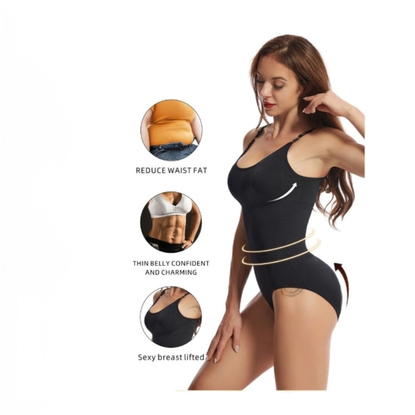 Shapewear för kvinnor Rygglös Inbyggd BH Body Shaper XXL