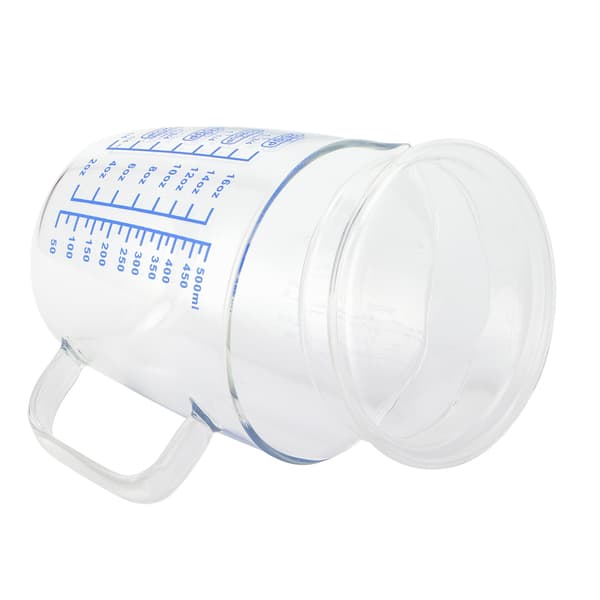 Glas Mätkopp med Lock 500ml Kapacitet