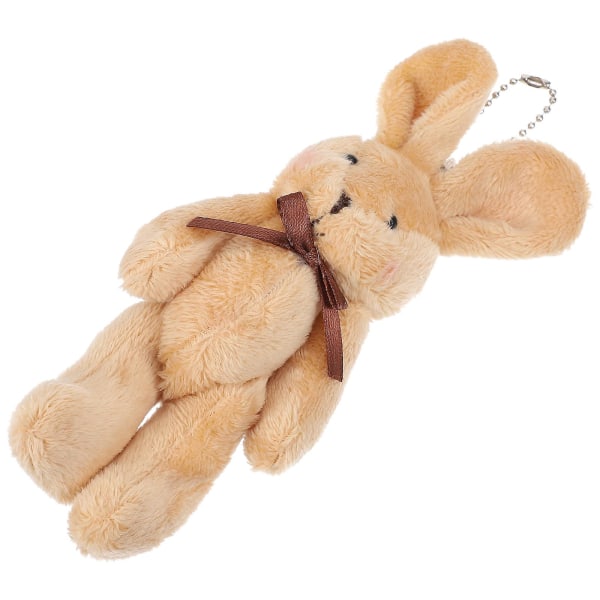 1 stk praktiske kreative plys kanin vedhæng nøglekæde vedhæng til taske gave nøgle