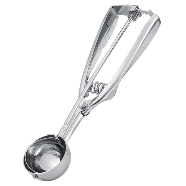 Iskremscoop i rustfritt stål, 4 cm diameter, med utløser, for kaker