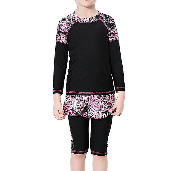 Kids Girls Islamic Muslim Modest Uimapuvut Black 5-6 Years