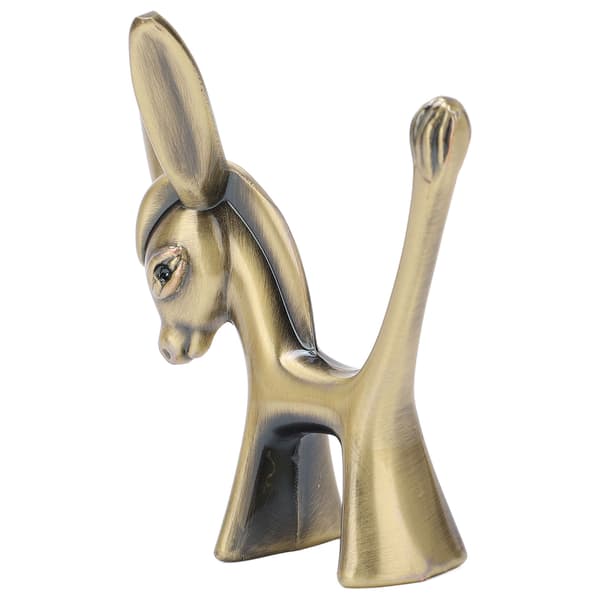 Æsel Ringholder Æsel Figur Holdbar Zinklegering Retro Stil Sikker Ring Organizer Til Ringe Smykker