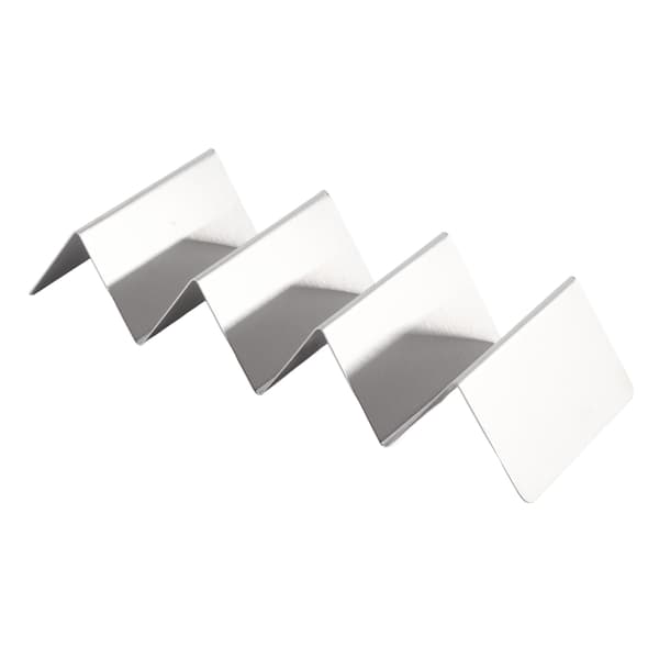 Rustfritt stål W-formet taco-holder stativbrett rustforebygging baking holder 4 taco
