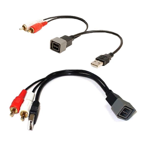 Radio 8-bens interface USB-port indgangsfastholdelseskabel til Nissan bilradio udskiftning