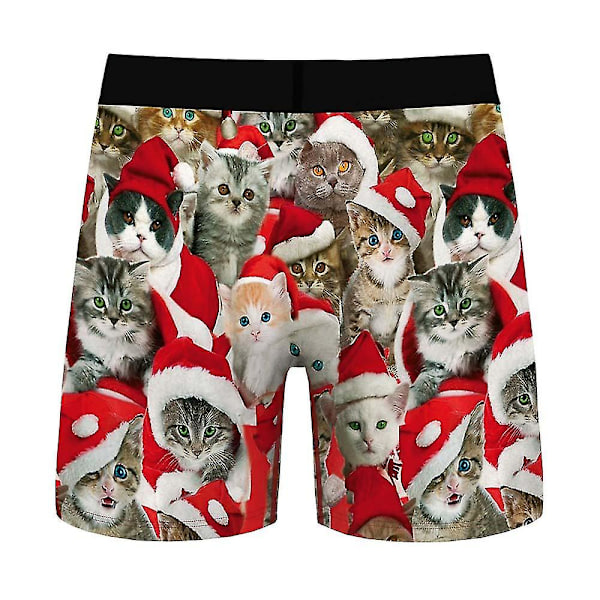 Christmas Boxers Trosor Herr Xmas Underkläder Kalsonger C 2XL