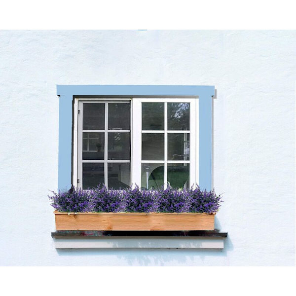 Lilla kunstig lavendel falske blomster 5 gafler Hjemmeplassering Plastblomster interiørdekorasjon