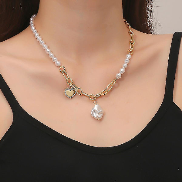 Halsband Barock Pearl Fashion Smycken B1796 N2012-15