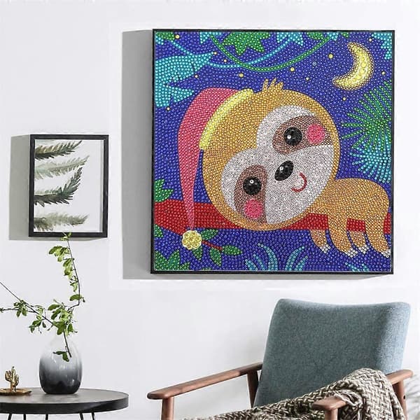 5D Diamantmålningssatser för barn DIY Måla efter nummer Diamantkonstsatser (Sengångare)