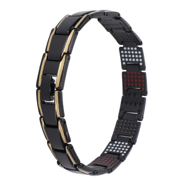 Titanium Stål Magnetisk Terapi Armbånd Sort Guld Unisex Mode Smykker Gave