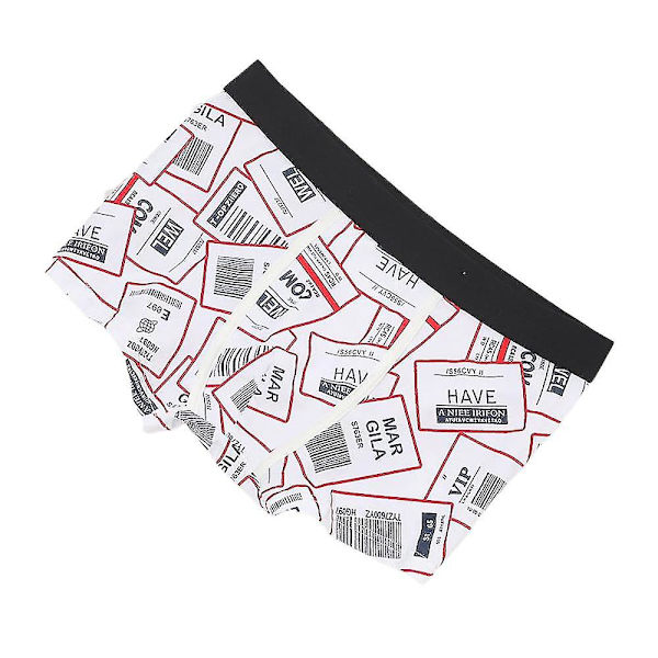 Miesten Puuvilla Boxer Alusvaatteet Arkut Alushousut Red XL