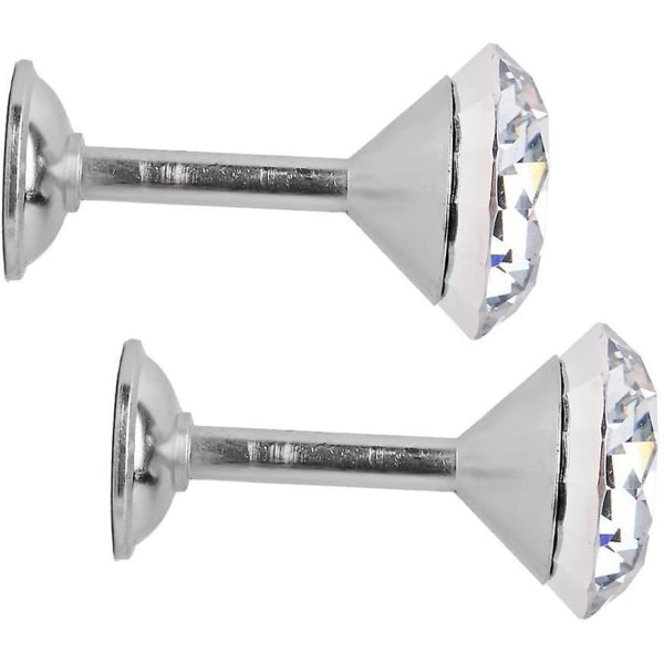 Piao 2stk Diamond Gardin Draperi Tieback Dør Vægkvast Krog Væg Tieback Gardin Krog Kvast Håndklæde Ophæng