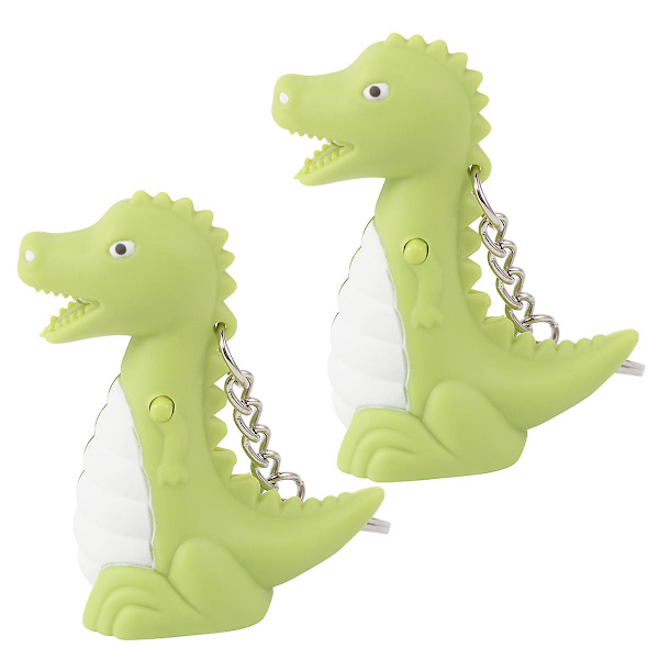 2kpl Dinosaur Avaimenperä Led Light Creative Vocal Avaimenperä Avaimenperä Avaimenperä Riipus Koristepuhelimeen