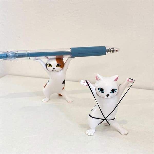 5 STK Anime Dansende Kat Løftende Hænder Model Ornament Legetøj til Børneværelse Studie