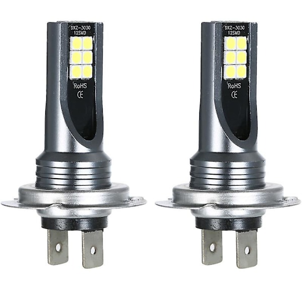 Erityinen polttimo H7 auton led-sumuvalot 200w ajovalojen polttimosarja 6000k valkoinen ajovalojen piilodekooderin sumuvalopolttimot, Cisea musta
