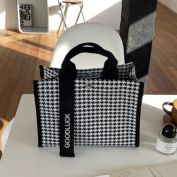 Sommer strandtaske, håndlavet taske Dame håndtaske B27.5xh20xl13(cm) black
