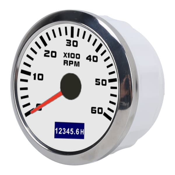 85mm Bil Tacho Meter Lavt Strømforbruk Rød Pointer Universal for Biler Båter 9‑32V DC
