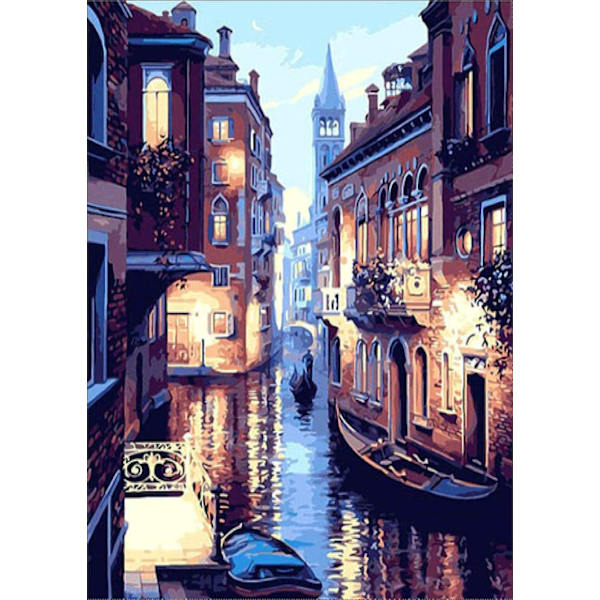 5D DIY Diamond painting , DIY 5D Diamond painting Diamond painting Stadslandskapsbroderi Diamant Mosaik Bild Set Hantverk Vardagsrum o