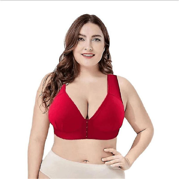 Plus Size Push BH Frontstängning Enfärgad BH 36-46 36