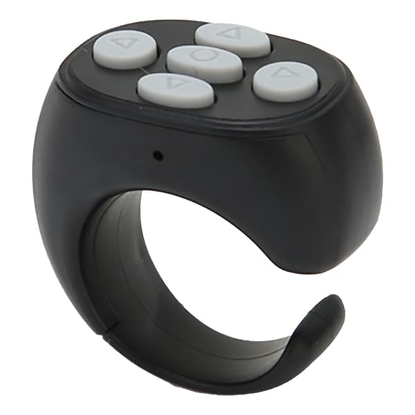 Bluetooth Fjernkontroll Ring Kontroller for Mobiltelefon TV Selfie Side Vender