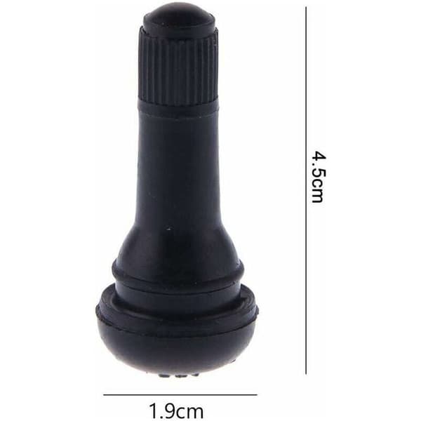 40 delar bil slanglösa däckventilhattar, TR413 däckventiler, gummidäckventilstamset, svart