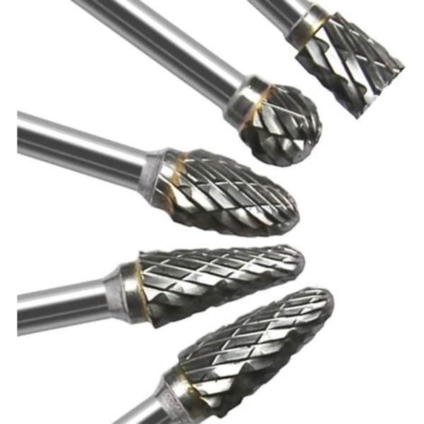 Fresemaskin Metal Burr Double Cut Tungsten Rotary Burr Rettsliper Burr For Roterende Verktøy Maskinering Sliping Engr