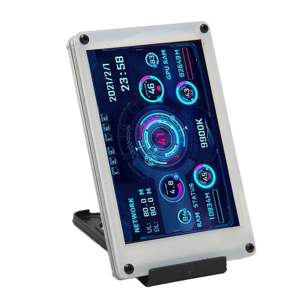 3,5\" PC Temperatur Monitor Dobbelt USB Sensor Panel Display til AIDA64 CPU GPU RAM HDD Data Monitor Kompatibel med Raspberry Pi og Linux