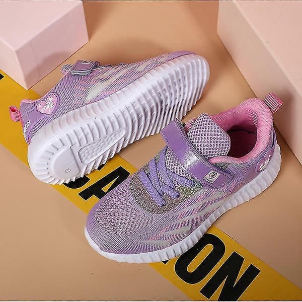 Piger Sneakers Åndbare Børneløbesko Mode Sportssko 3A8097