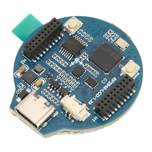 Waveshare RP2040 Microcontroller Board med 1,28 tommer cirkulær LCD-skærm accelerometer gyroskop sensor