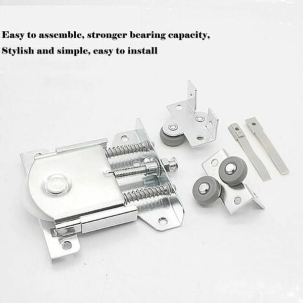 Garderobe skydedørshjul Nylon skydedørsrulle skydedørsrulle 2stk
