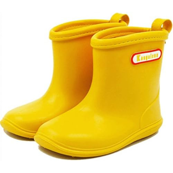 Ulkoilun saappaat lapsille vedenpitävät kumisaappaat keltainen 1-6 vuotta 16 cm 16cm