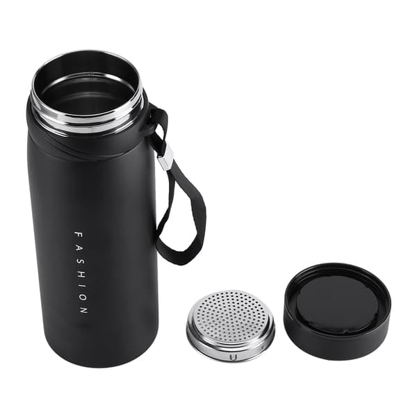 Rustfri Stål 900ml Sort Rejse Drikkeflaske