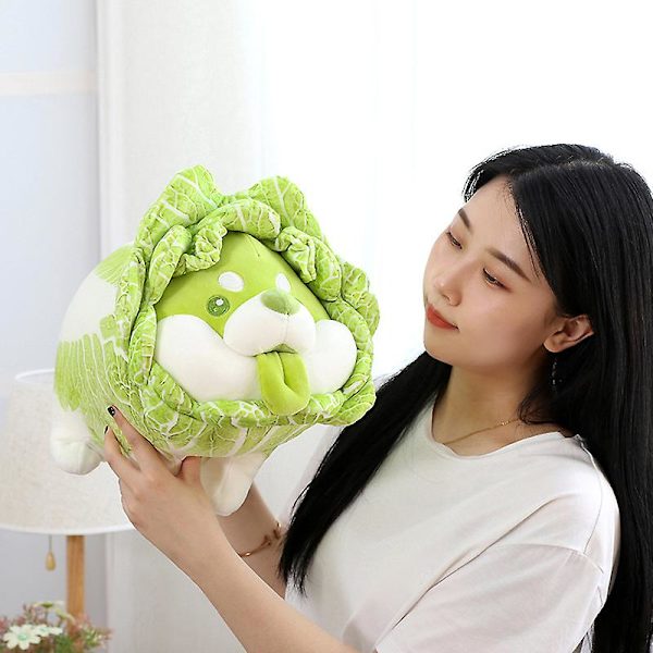 Sovkudde för grönsakshunddocka (sittande hund, 45 cm)
