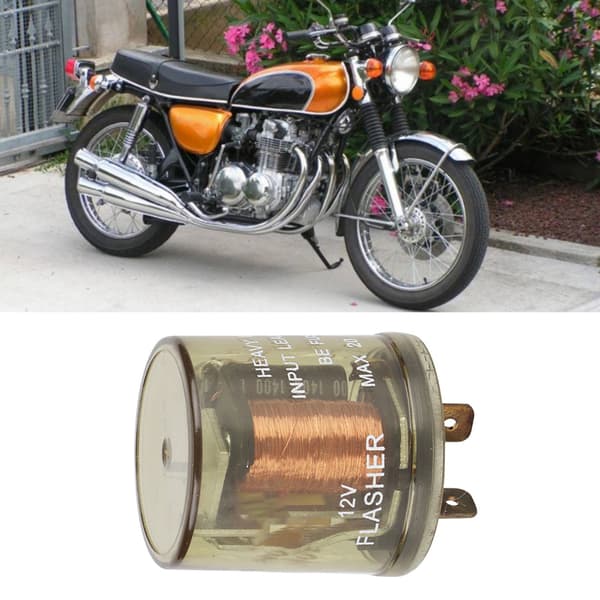 2-polig 12V Motorcykel Elektronisk Blinkrelais Halogen