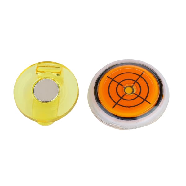 Magnetisk Golfhattklämma med Bollmarkör Gul