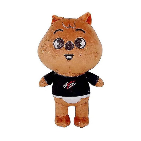 20 cm Skzoo Stray Kids plyschleksak Leeknow Hyunjin Doll A brown bear