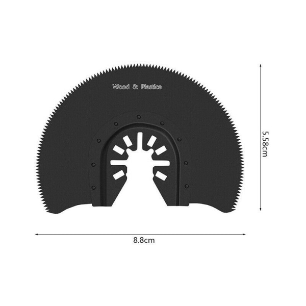 PCS Metal Segment Savblad Universal Carbide Halvcirkel Oscillerende Savblade til Skæring af Træ Plast Metal Åbninger