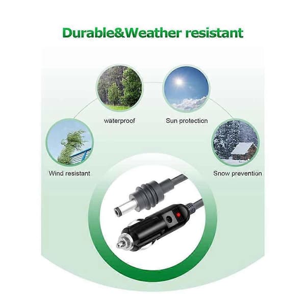For Starlink Mini DC strømkabel 10FT - Vanntett 12V-24V bilstrømforsyning for lastebiler, busser, skip