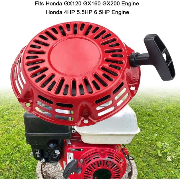 Rekylstarter för Honda GX120 GX160 GX200 4HP 5.5HP 6.5HP Motor 168F Generator Motor byt # 28400-ZE1-003ZF # 28400-ZH8-013YA，