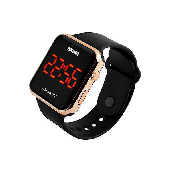 Vandafvisende silikone digitalur Skm-006-go