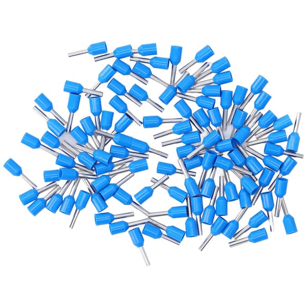 100 st E1508 Stiftkabelsko Koppar PVC-tråd Isolerade Hylsanslutningar Elektronisk Utrustning