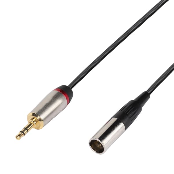 3,5 mm han til Mini XLR 3-benet han lydkabeladapter 1 m til kamerafotograferingsudstyr