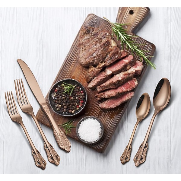 5 stk rustfritt stål bestikk western bestikk bestikk silver