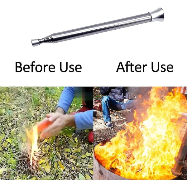 Hopfällbar utomhusflamslang för picknick