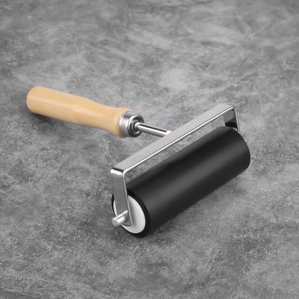 Craft Oljemalingsverktøy - Solid Hardgummi Brayer Roller Trykkbørste