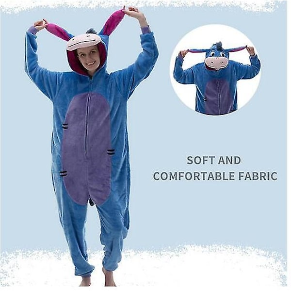 Halloween Julepyjamas Onesie Bodysuit Blød Rolleleg Pyjamas S